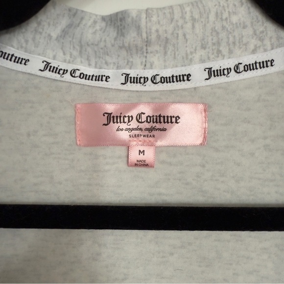 Juicy Couture Gray Long Sleeve Lounge Cardigan - Size M - Picture 6 of 8